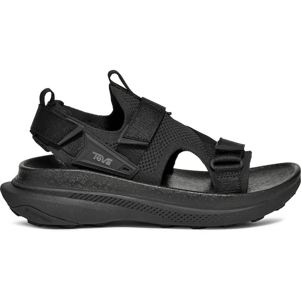 NEW TEVA men's aventrail sandals in black/black